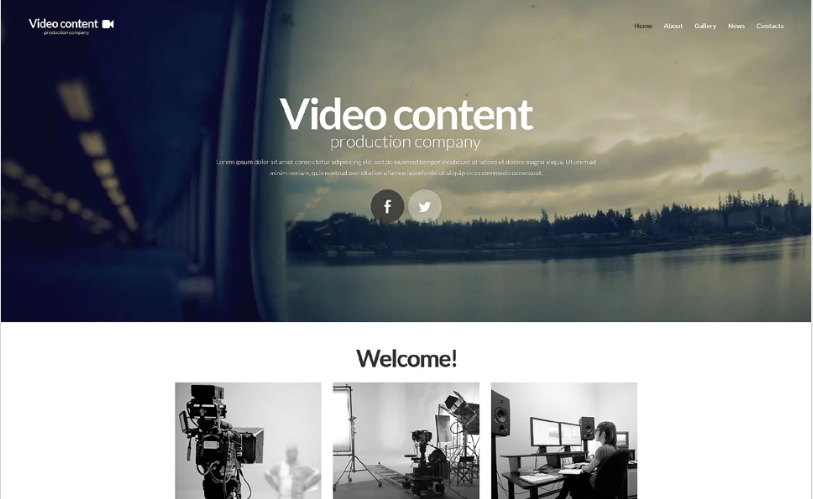 Video Production Website Template