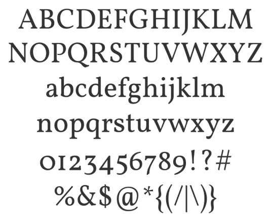 Vollkorn: Free Web Fonts