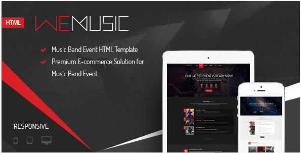 WeMusic - Music Band Event HTML Template