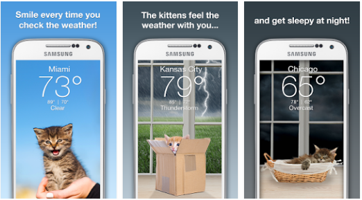 Weather Kitty Best Free Weather Android App