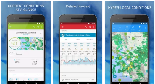 Weather Underground Best Free Weather Android App