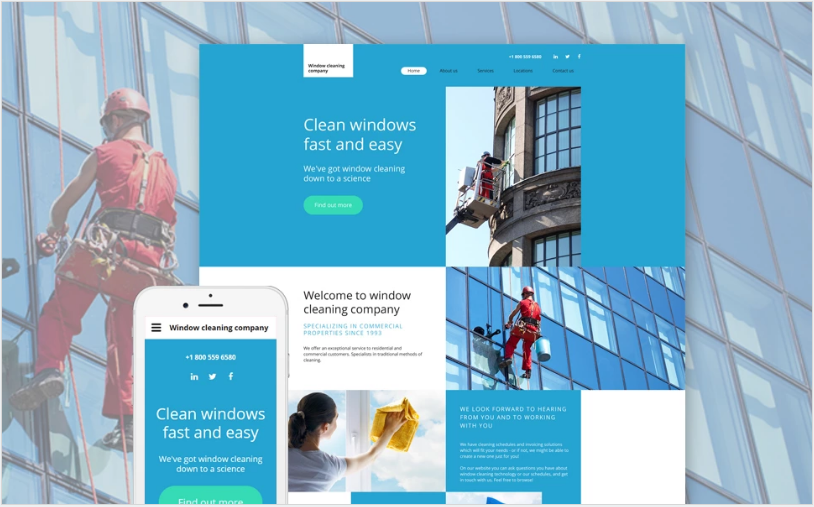 Window Cleaning Website Template