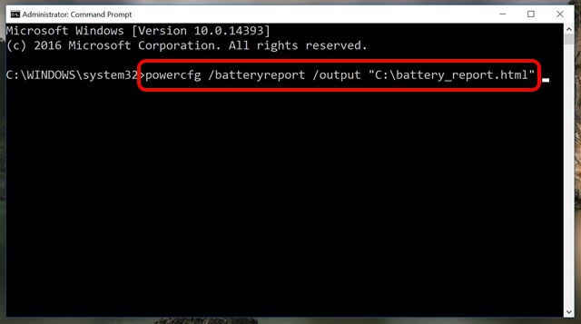 Windows-10-Battery-Report-Command