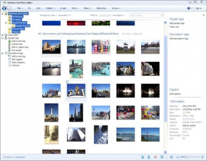 Windows Live Photo Gallery