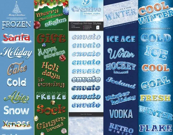 Winter Style Text Effects