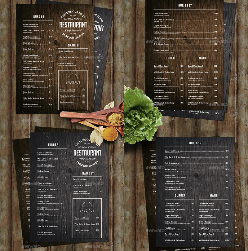 Wood-Food-Menu