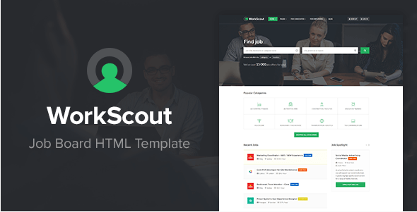 WorkScout - Job Board HTML Template