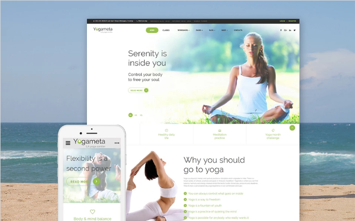 Yogameta Website Template