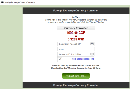 Foreign Exchange Currency Converter