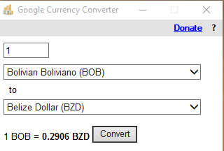 Google Currency Converter