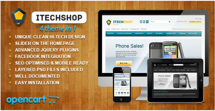 iTechShop: Technology OpenCart Themes