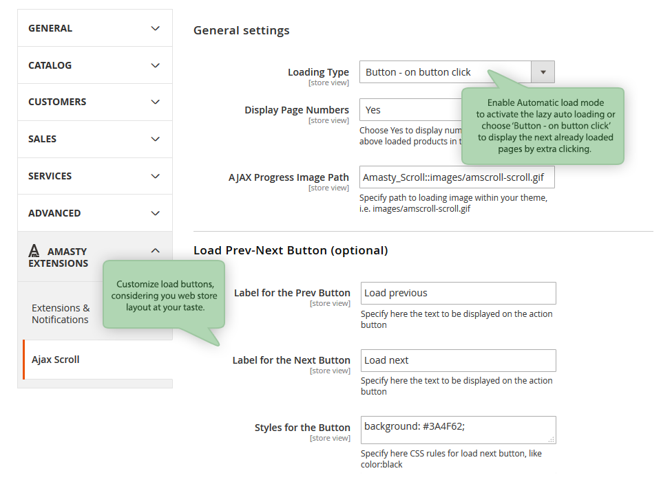 infinite-scroll-for-magento-2-scroll-settings