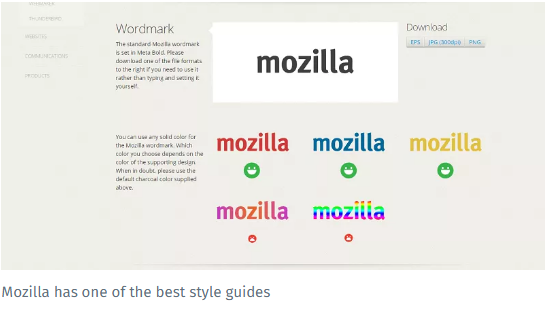 Mozilla: Well Designed Style Guides