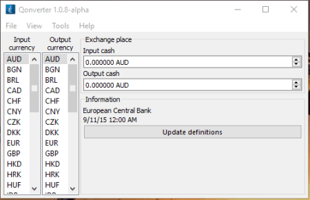 Qonverter: Top Free Windows Currency Converter Softwares
