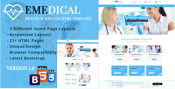 40+ Best Health HTML Website Templates 2020