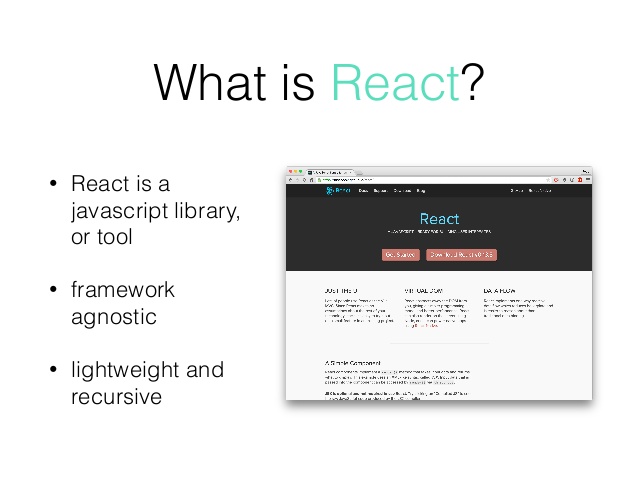 react