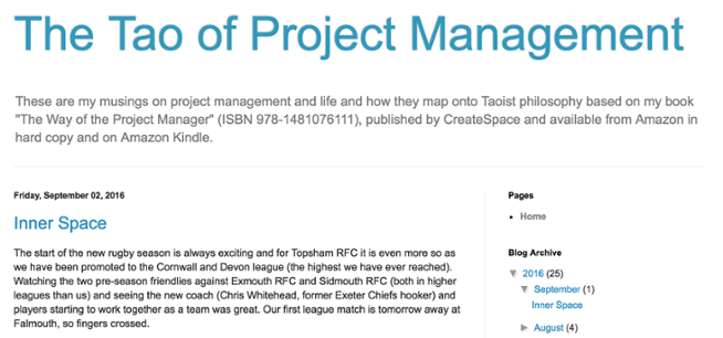 The Tao of Project Management