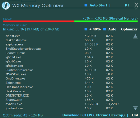 WX Memory Optimizer