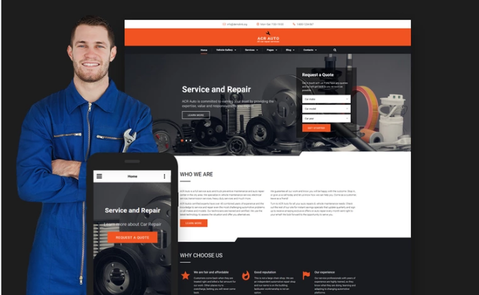 ACR Auto: HTML5 Website Templates