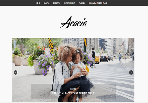 Acacia Minimal-Free Blogger Template