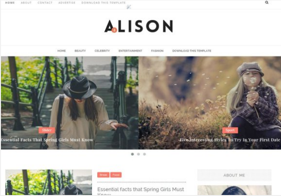 Alison-Free Blogger Template