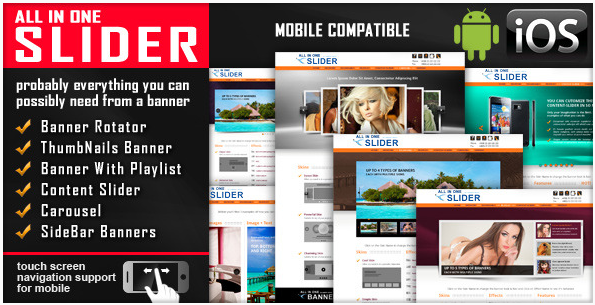 All In One Slider Responsive Jquery Slider Plugin