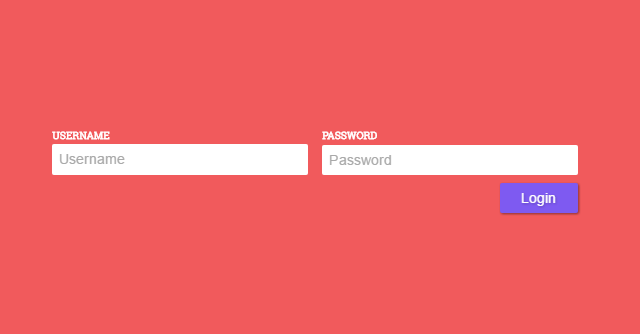 Animated Login Form