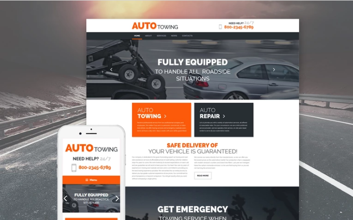 AutoTowing WordPress Theme