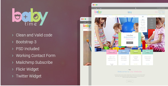 BabyTime: HTML5 Website Templates