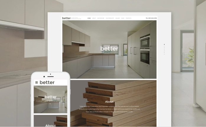 Better Furniture Manufacturing Website Template