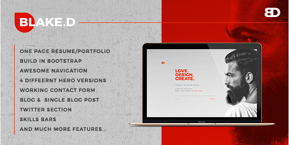 BlakeD - Portfolio & Resume Template