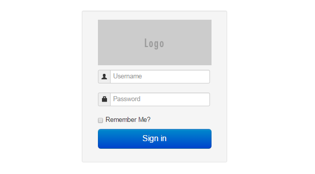 Bootstrap Login Form