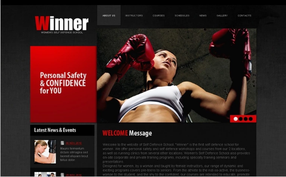 Boxing PSD Template