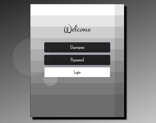 Bubble animated Login Form