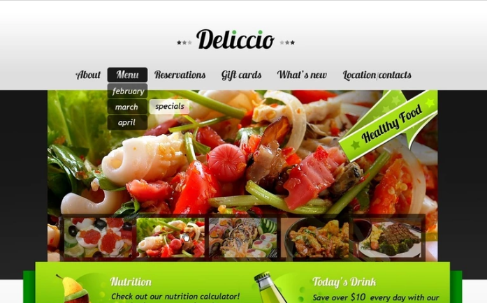 Cafe and Restaurant PSD Template