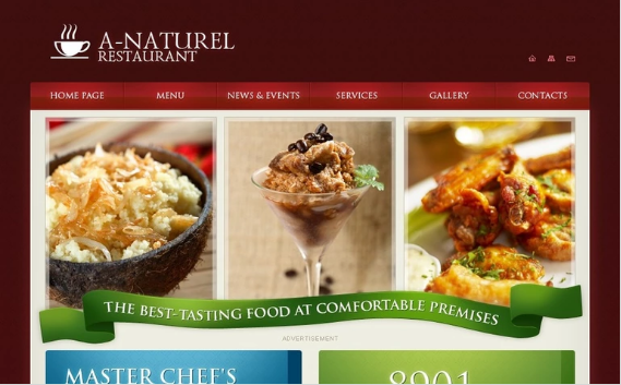 Cafe and Restaurant PSD Template