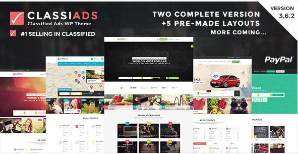 Classiads - Classified Ads WordPress Theme