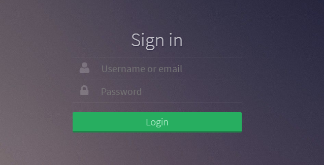 Clean login form