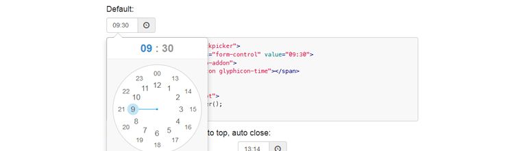 ClockPicker: jQuery Plugins For Frontend Development