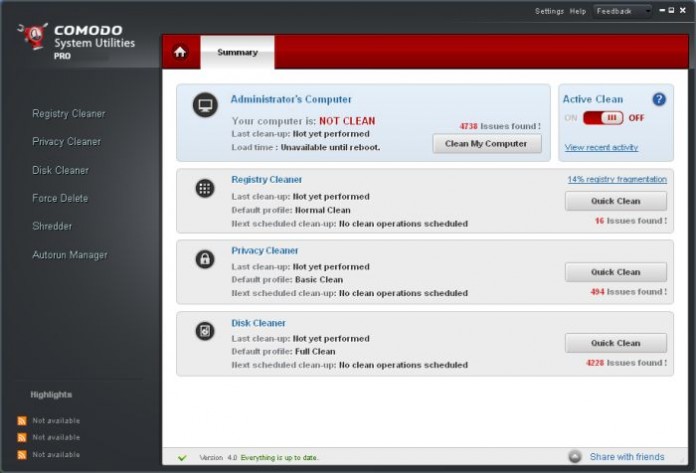 Comodo System Utilities