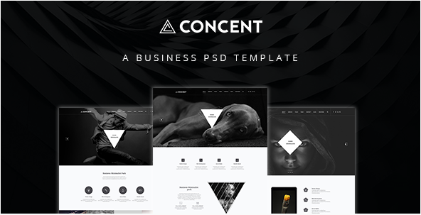 Concent: Photography PSD Design Templates