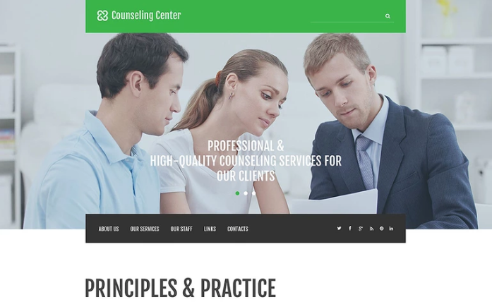Counseling Center: HTML5 Website Templates