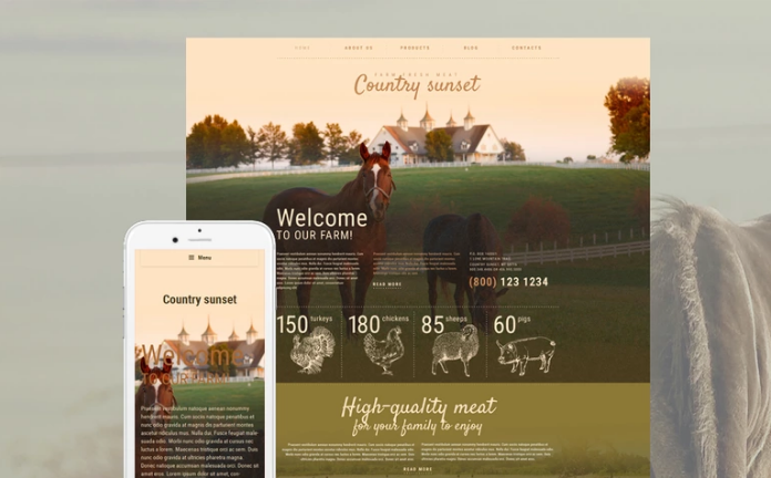 Country Sunset WordPress Theme