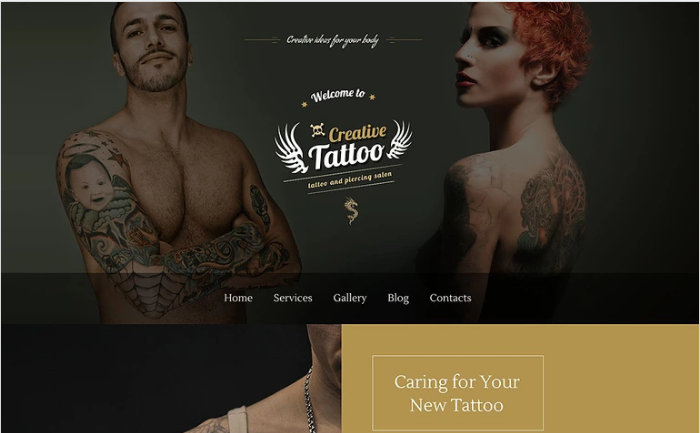 Creative Tattoo WordPress Theme