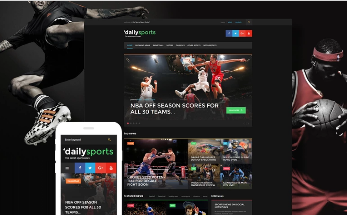 DailySports: Responsive WordPress Themes