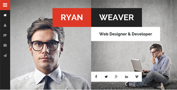 Divergent - Personal Vcard Resume HTML Template