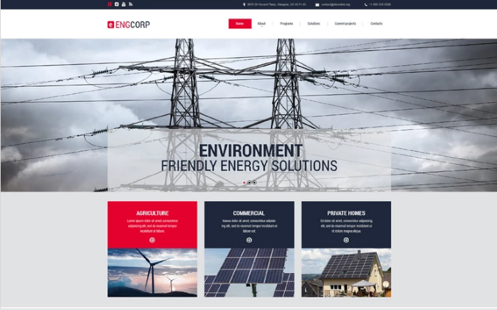 ENGCORP-Industrial Responsive Website Template