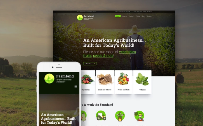 Farmland - Agriculture & Farming WordPress Theme