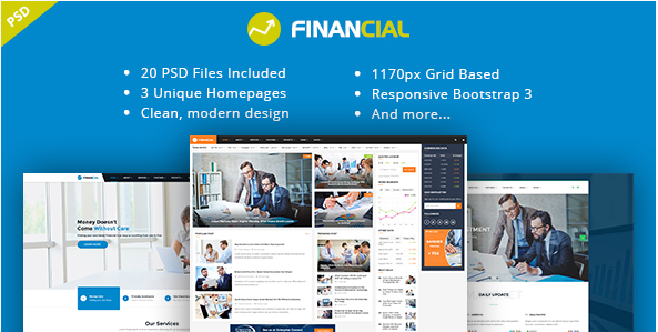 Financial III - Business & Financial PSD Template