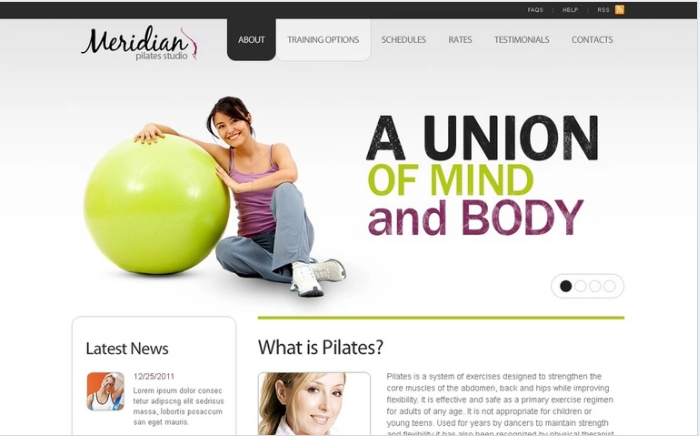 Fitness PSD Template